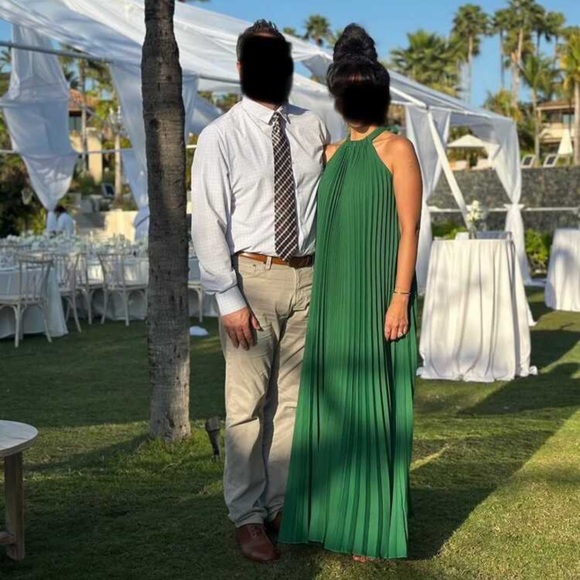 NEW‎  -  Elegant Orange Halter Maxi Dress - Picture 9 of 10